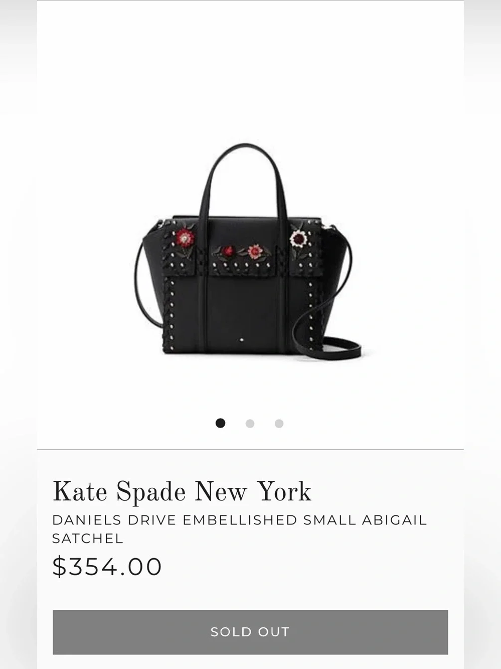 Kate Spade Daniels Drive Abigail Satchel NWOT